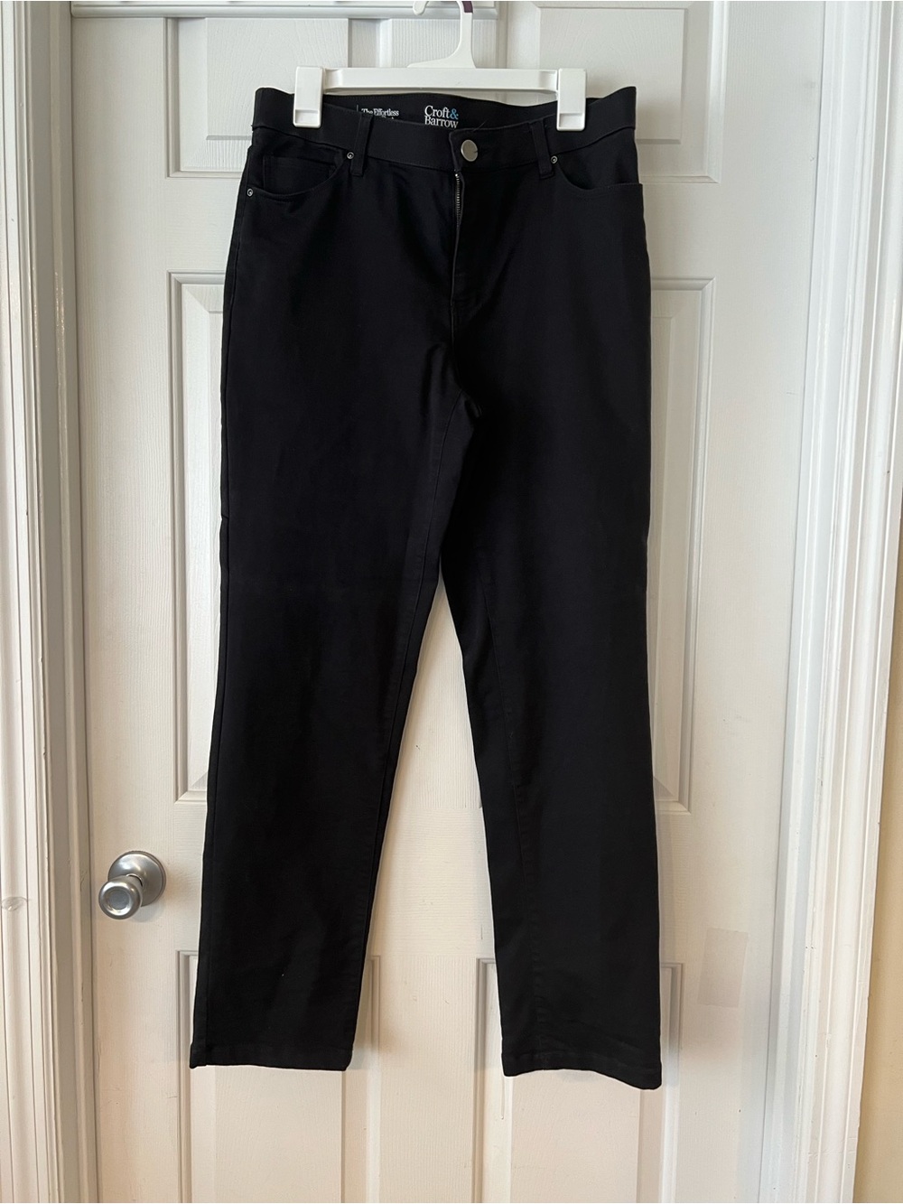 Women's Croft & Barrow Effortless Stretch Pants- Black 6R